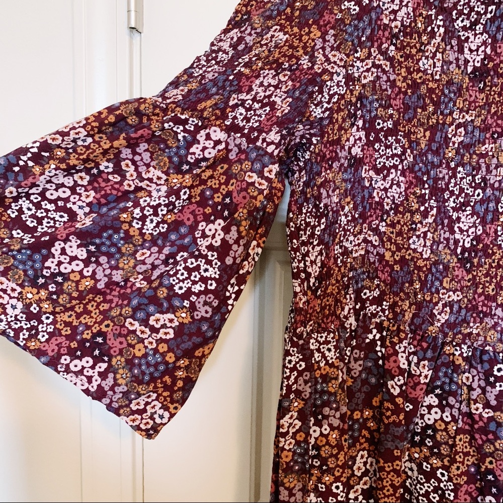 ***SOLD*** Off the shoulder bell sleeve maxi dress